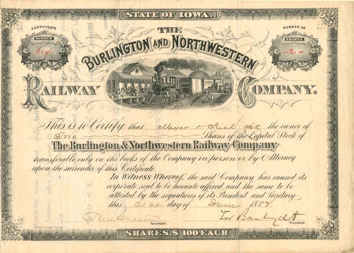 Burlington and Northwestern Railway Co.